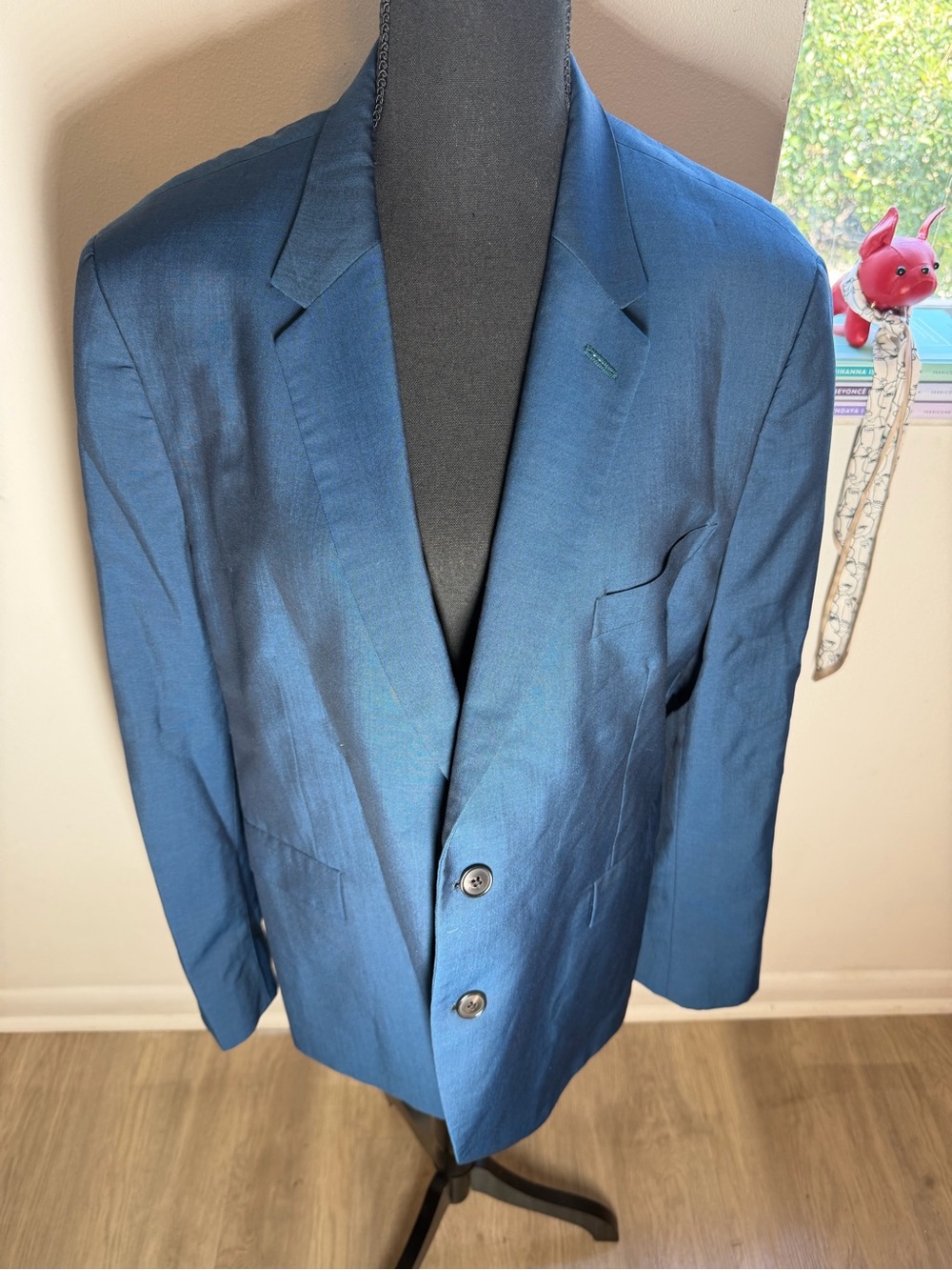 Paul Smith Teal-Blue Two-Button Men's Blazer